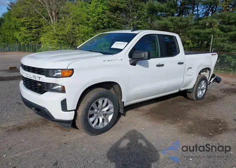 2020 Chevrolet Silverado 1500 4Wd Double Cab Standard Bed Custom z USA, uszkodzony, nr VIN 1GCRYBEH9LZ276249